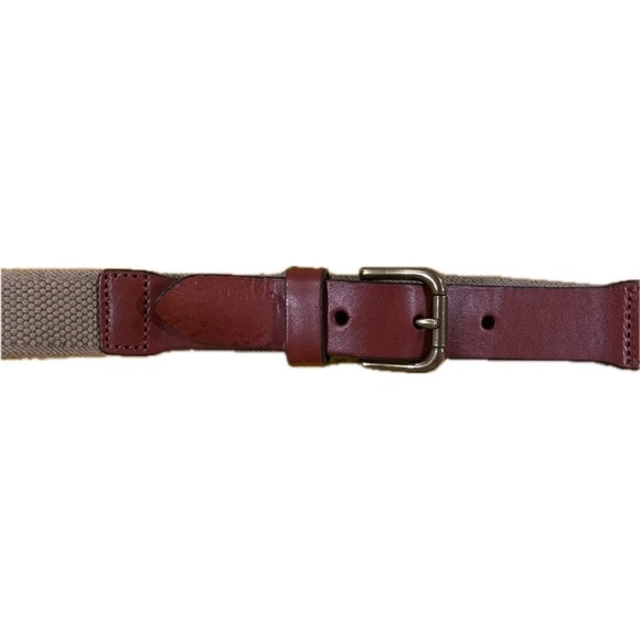 Polo Ralph Lauren leather and elastic waist belt 31/32 - Picture 1 of 4